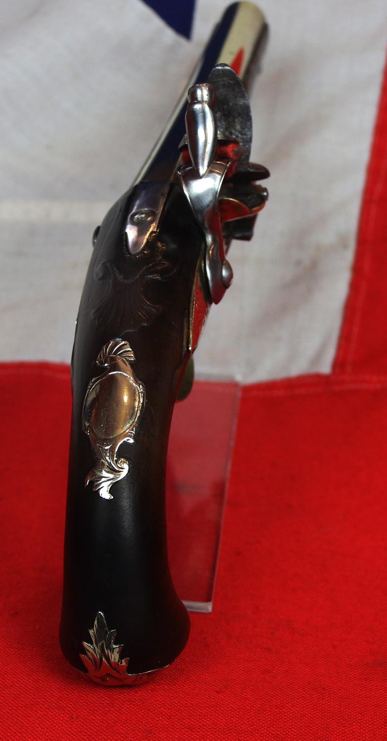 A Fabulous 18th Century Brass Blunderbuss Barrelled Flintlock Royal Naval Captain's Pistol, c 1760, By Isaac Bissell a Renown Scottish Maker Of Leith & Birmingham, Who Also Traded in London