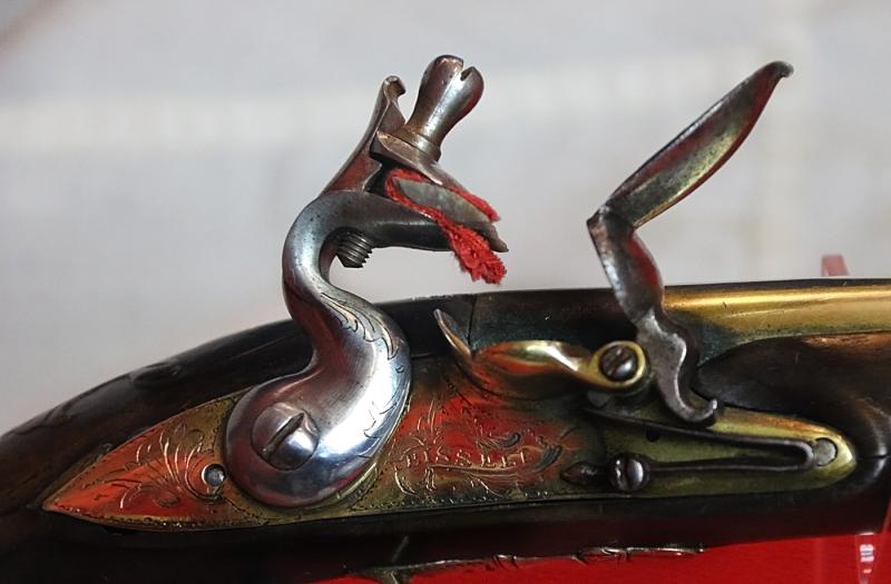 A Fabulous 18th Century Brass Blunderbuss Barrelled Flintlock Royal Naval Captain's Pistol, c 1760, By Isaac Bissell a Renown Scottish Maker Of Leith & Birmingham, Who Also Traded in London
