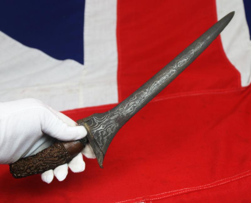 A Fine Bladed Indonesian Keris, Nickel Iron Meteoric Blade