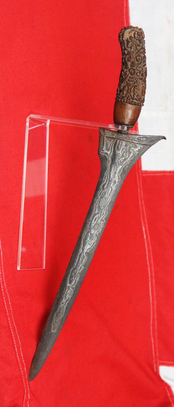 A Fine Bladed Indonesian Keris, Nickel Iron Meteoric Blade