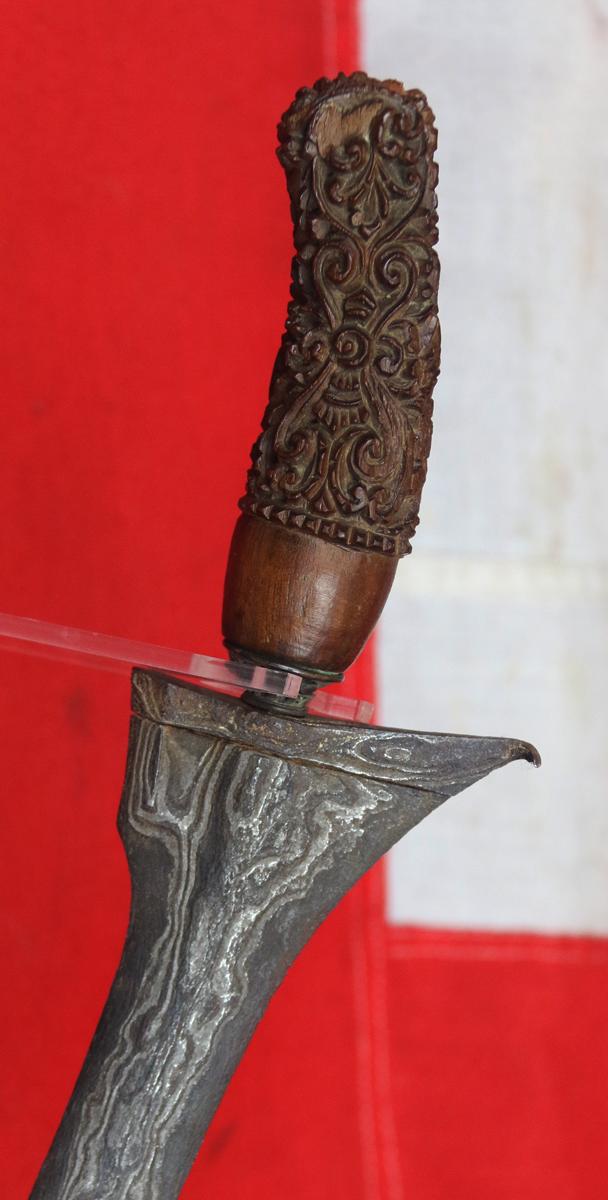 A Fine Bladed Indonesian Keris, Nickel Iron Meteoric Blade