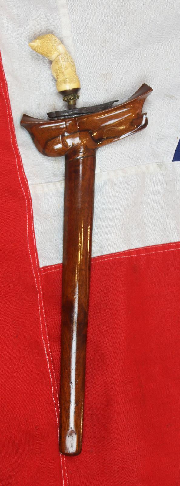 An Absolutely Stunning & Beautiful Carved Sea Ivory Royal Hilted Keris From Palembang, Sumatra 18th Century, Meteorite Blade. A Near Pair To An Example In The Royal Collection Presented To King George IVth in 1817, When He Was The Prince Regent