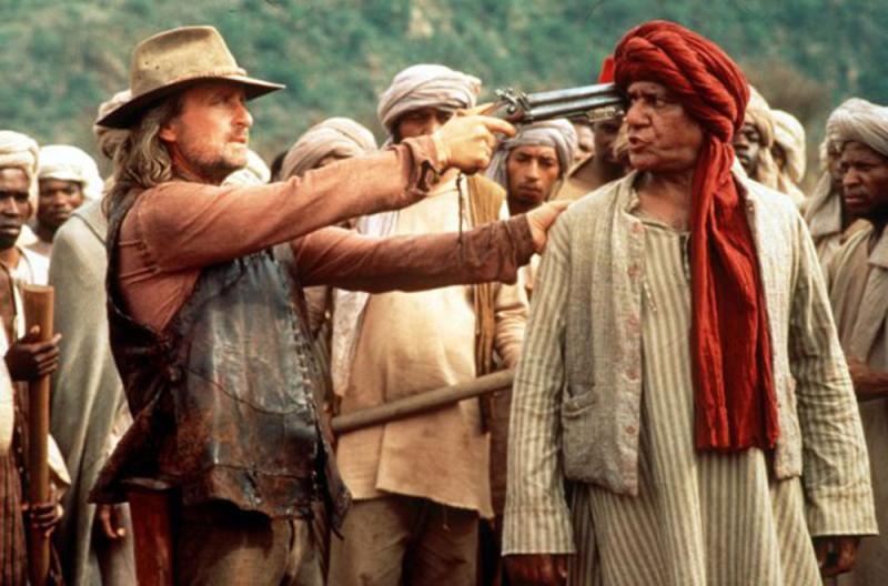 A 19th Century Indian Percussion Howdah Pistol, Double Over and Under Barrelled