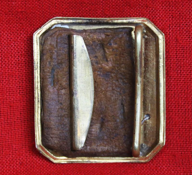 An Early 19th Century French Monarchy Period Silver and Gilt Cavalry Officer's Belt Buckle