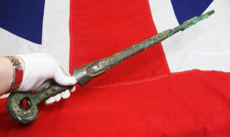 A Beautiful & Massive Ancient Bronze Age Long Sword Circa 1200 to 800 BC. As Used From Before and Including the Greco-Persian Wars, Such as the Battles of Marathon & Thermopylae. As Used in Hand To Hand Combat Between Xerxes' Immortals, and The Hoplites