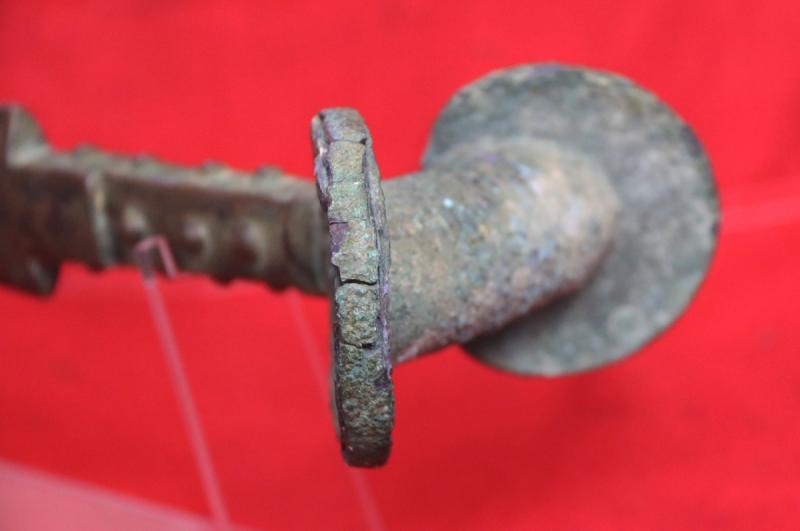 A Beautiful & Massive Ancient Bronze Age Long Sword Circa 1200 to 800 BC. As Used From Before and Including the Greco-Persian Wars, Such as the Battles of Marathon & Thermopylae. As Used in Hand To Hand Combat Between Xerxes' Immortals, and The Hoplites