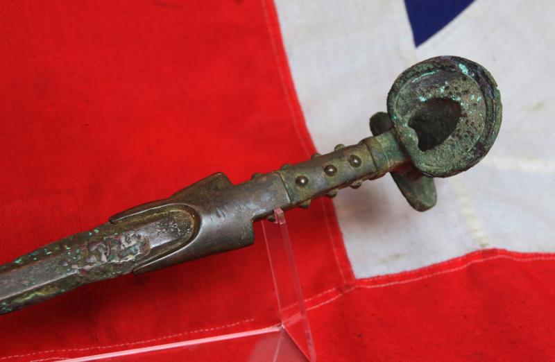 A Beautiful & Massive Ancient Bronze Age Long Sword Circa 1200 to 800 BC. As Used From Before and Including the Greco-Persian Wars, Such as the Battles of Marathon & Thermopylae. As Used in Hand To Hand Combat Between Xerxes' Immortals, and The Hoplites