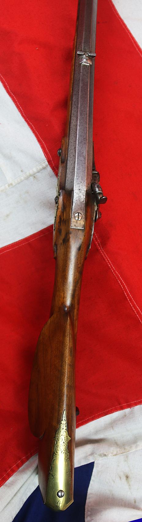A Superb, Late 18th Century Napoleonic Wars Volunteer Jäger Officer’s Rifle. With Finest Walnut Stock And High Quality Mounts, Fine Quality Rifled Barrel of Approx .75 Inch Bore.