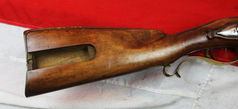 A Superb, Late 18th Century Napoleonic Wars Volunteer Jäger Officer’s Rifle. With Finest Walnut Stock And High Quality Mounts, Fine Quality Rifled Barrel of Approx .75 Inch Bore.