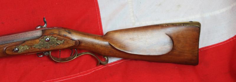 A Superb, Late 18th Century Napoleonic Wars Volunteer Jäger Officer’s Rifle. With Finest Walnut Stock And High Quality Mounts, Fine Quality Rifled Barrel of Approx .75 Inch Bore.
