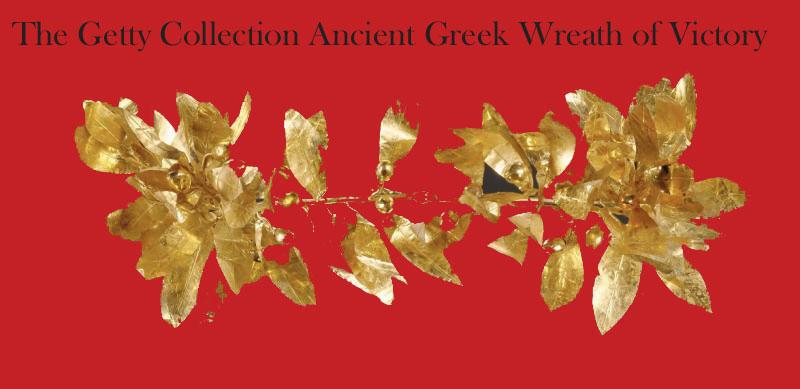 A Magnificent Ancient Greek Wreath of Victory, A Crown of Hammered Gold. From the Era of Alexander The Great. Circa 300 BC. Now Re-Assembled For Our Display