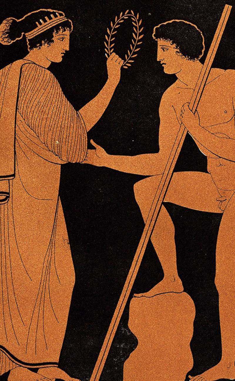 A Magnificent Ancient Greek Wreath of Victory, A Crown of Hammered Gold. From the Era of Alexander The Great. Circa 300 BC. Now Re-Assembled For Our Display