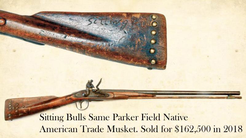 An Original & Rare Flintlock 'Chief's' Hudson’s Bay Co. Trade Musket. The Identical Form of Parker Field Trade Musket Used By Chief Sitting Bull, of The Battle at Little Big Horn. The Final Engagement of Colonel George A. Custer & His 7th Cavalry