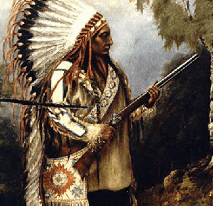 An Original & Rare Flintlock 'Chief's' Hudson’s Bay Co. Trade Musket. The Identical Form of Parker Field Trade Musket Used By Chief Sitting Bull, of The Battle at Little Big Horn. The Final Engagement of Colonel George A. Custer & His 7th Cavalry