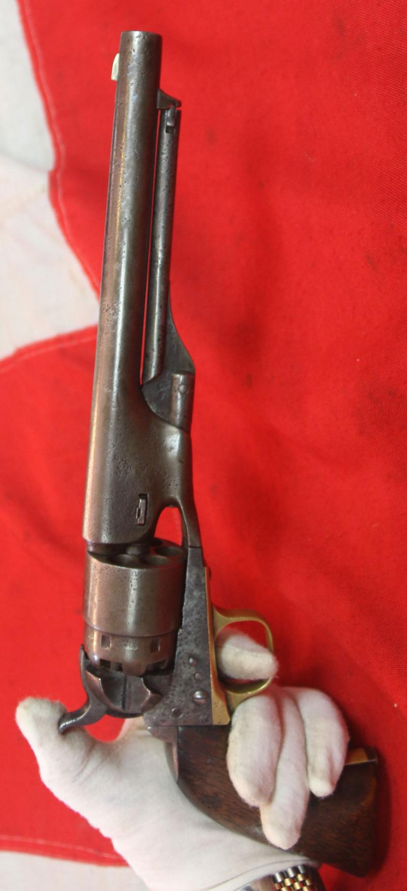 A Good Original US Civil War .44 Cal. Colt, 1860 Model Army Percussion Revolver. Manufactured in 1862