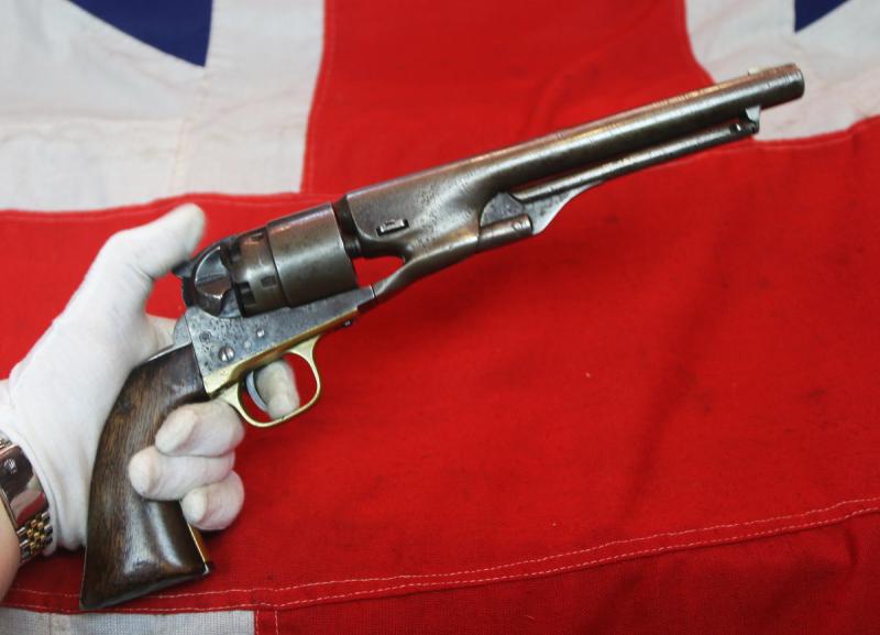 A Good Original US Civil War .44 Cal. Colt, 1860 Model Army Percussion Revolver. Manufactured in 1862