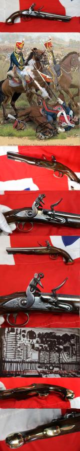 A Stunning British Regulation Pattern Light Dragoon Pistol by Barnett Dated 1802 Inspected by Richard Duce of The Ordnance A Contract Gunmaker Of The British Light Dragoons In the Peninsular and Waterloo Originally For the EIC Cavalry Contract
