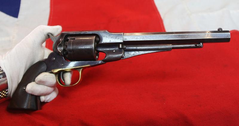 A Singularly Fine Remington New Model Army .44 Cal. Civil War Revolver With Around 80% Original Mirror Blue Finish Remaining