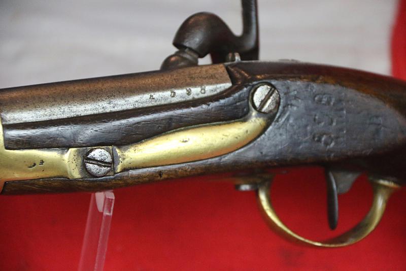 French Cavalry-of-the-Line Flintlock Pistol M1816 for Cuirassiers, Dragoons and Lancers, Ordnance Converted to Percussion in 1822