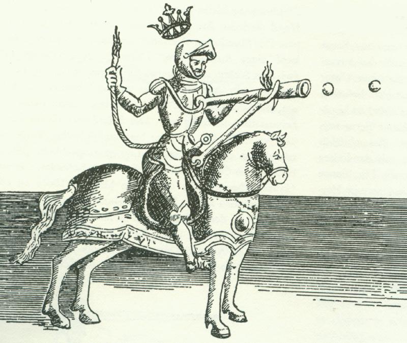 A Most Rare Early, 14th Century, circa 1340, Medievil Iron Hand Cannon or 'Handgonne' Made in the Period, & Used From the Battle of Crecy and Poitier Era.
