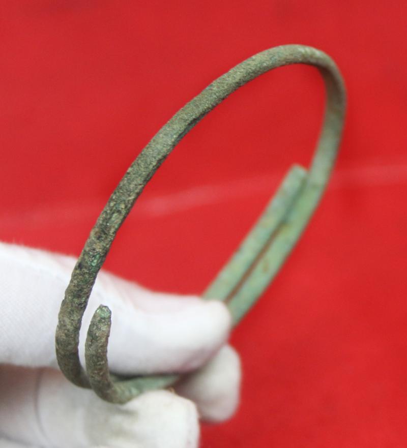 A Most Fabulous, Large, Ancient Bronze Coiled Serpent Armilla or Armlet Arm Ring, From The 2nd Millenium B.C., From the Eras of the Pharoahs Ahmenhotep To Tutankhamun