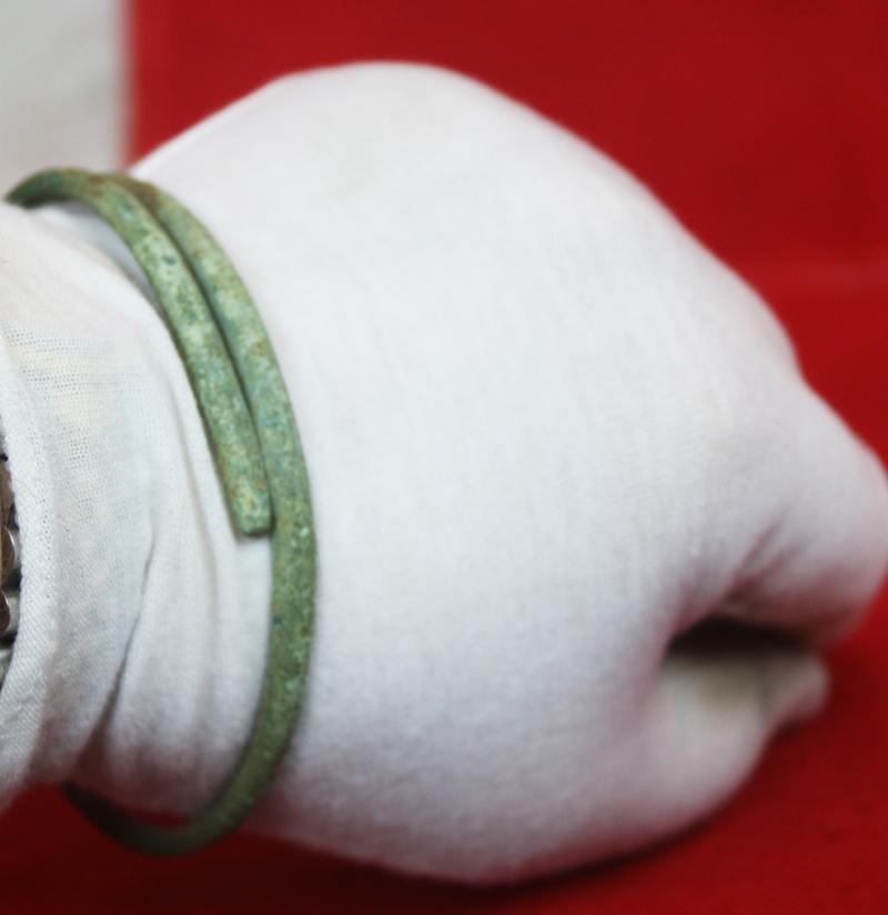 A Most Fabulous, Large, Ancient Bronze Coiled Serpent Armilla or Armlet Arm Ring, From The 2nd Millenium B.C., From the Eras of the Pharoahs Ahmenhotep To Tutankhamun