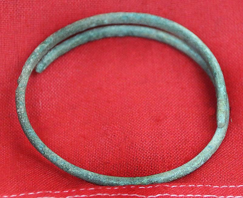 A Most Fabulous, Large, Ancient Bronze Coiled Serpent Armilla or Armlet Arm Ring, From The 2nd Millenium B.C., From the Eras of the Pharoahs Ahmenhotep To Tutankhamun