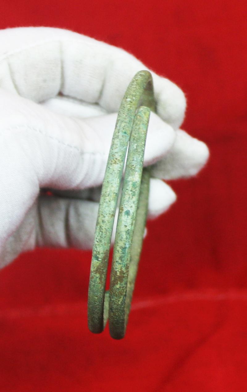 A Most Fabulous, Large, Ancient Bronze Coiled Serpent Armilla or Armlet Arm Ring, From The 2nd Millenium B.C., From the Eras of the Pharoahs Ahmenhotep To Tutankhamun