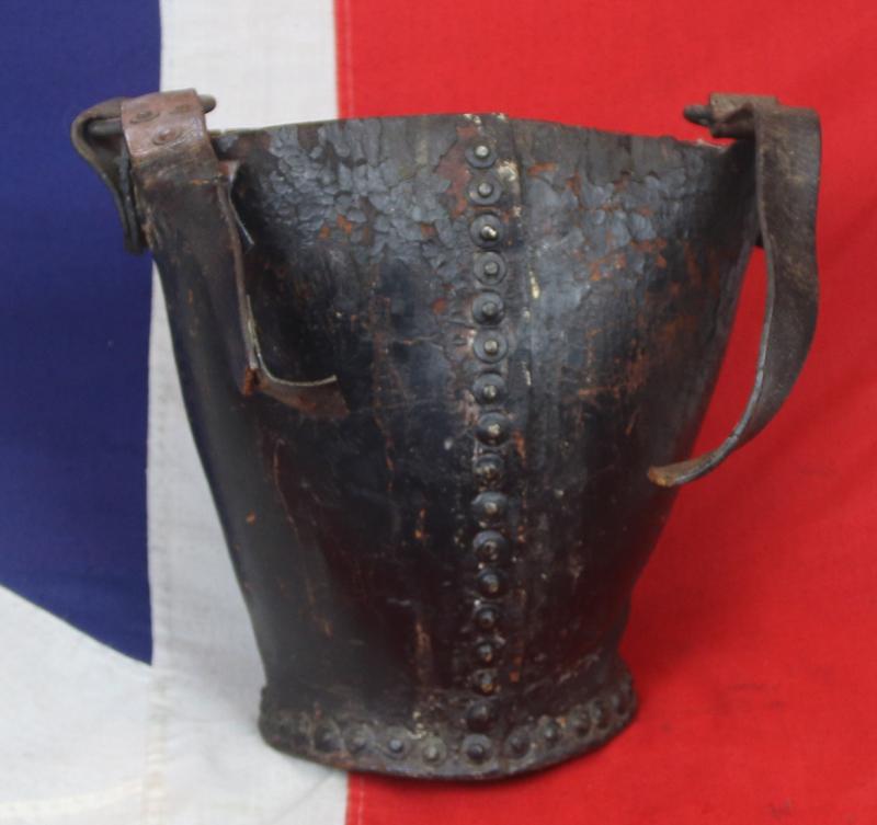 A King George IIIrd Royal Naval Fire Bucket Issued by the Board of Ordnance Circa 1790's. As Used on HMS Victory and The British Ship's-of-the-Line