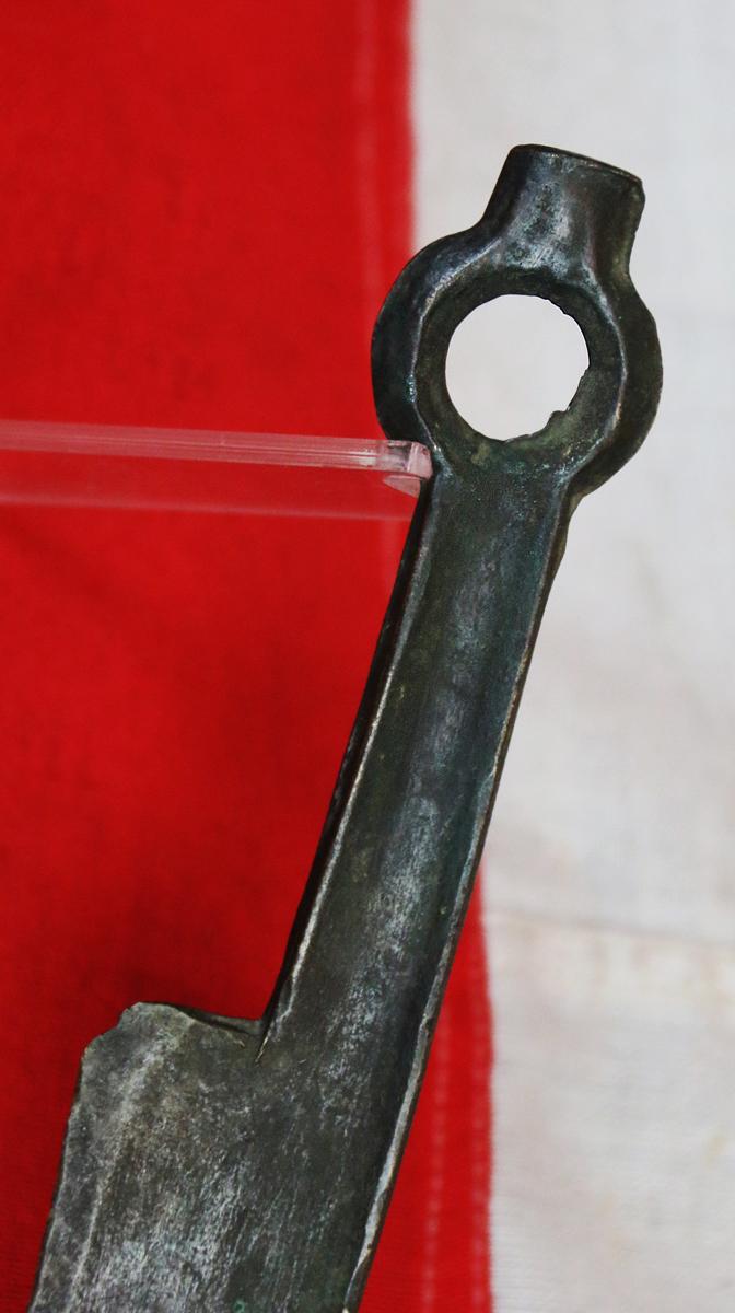 A Most Rare Bronze Age 'Celtic' Ring Dagger Knife Around 2500 Years Old. In Superb Excavated Condition.