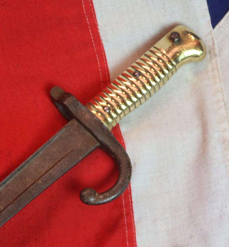 A Pair Of French, Chassepot Rifle Sword Bayonets. 1870's