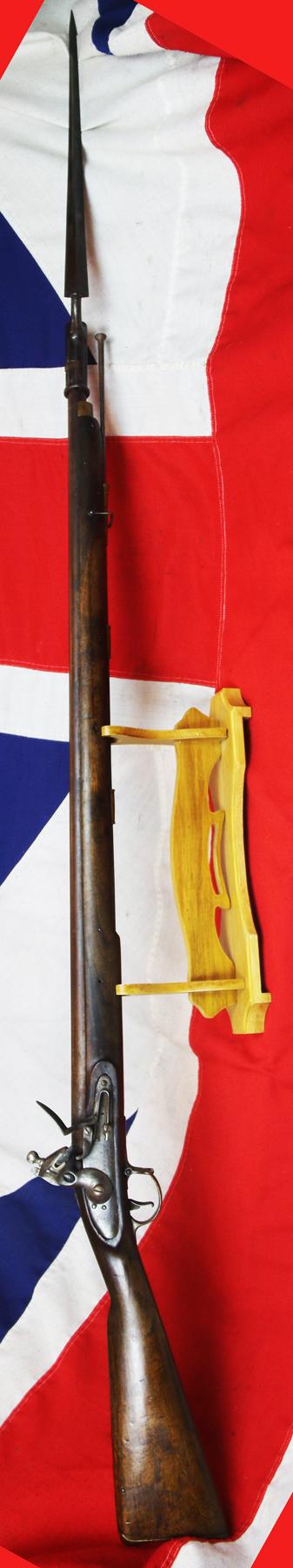 A Super & Historical Brown Bess Flintlock Musket & Bayonet. In Its Final Service Days, Part of the Arms Used by The Expeditionary Sailing Schooner & Steam Ship of the River Niger. Engraved With the Name of The 1st Propeller Driven Exploring Steamship