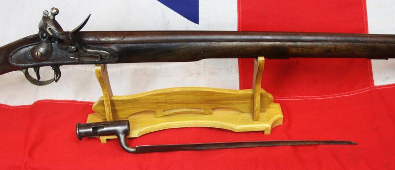 A Super & Historical Brown Bess Flintlock Musket & Bayonet. In Its Final Service Days, Part of the Arms Used by The Expeditionary Sailing Schooner & Steam Ship of the River Niger. Engraved With the Name of The 1st Propeller Driven Exploring Steamship