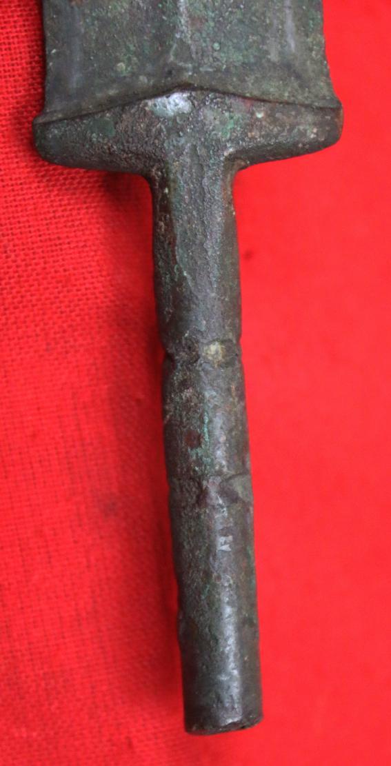 Archaic Chinese Warrior's Bronze Sword, Around 2500 Years Old, From the Zhou Dynasty to the Qin Dynasty, Including the Period of the Great Military Doctrine 'The Art of War' by General Sun-Tzu