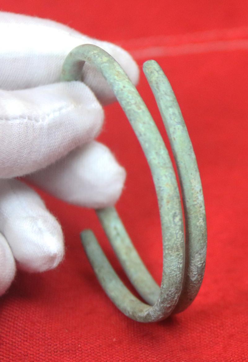 A Most Fabulous, Large, Ancient Bronze Coiled Serpent Armilla or Armlet Arm Ring, From The 2nd Millenium B.C., From the Eras of the Pharoahs Ahmenhotep To Tutankhamun