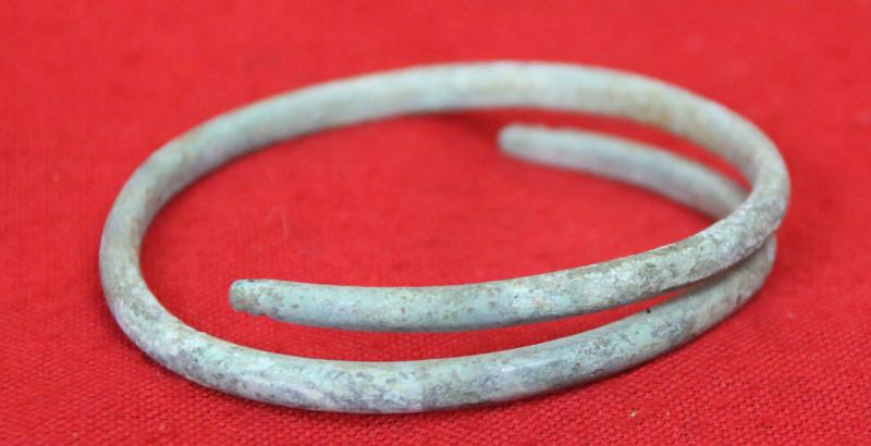 A Most Fabulous, Large, Ancient Bronze Coiled Serpent Armilla or Armlet Arm Ring, From The 2nd Millenium B.C., From the Eras of the Pharoahs Ahmenhotep To Tutankhamun