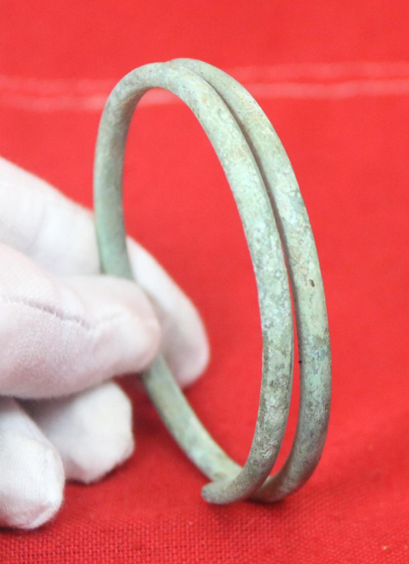 A Most Fabulous, Large, Ancient Bronze Coiled Serpent Armilla or Armlet Arm Ring, From The 2nd Millenium B.C., From the Eras of the Pharoahs Ahmenhotep To Tutankhamun