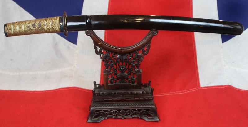 A Fabulous and Utterly Beautiful Koto Period Wakizashi, Circa 1550. a Strong and Very Powerful Blade with a Stunning Hamon in Excellent Polish