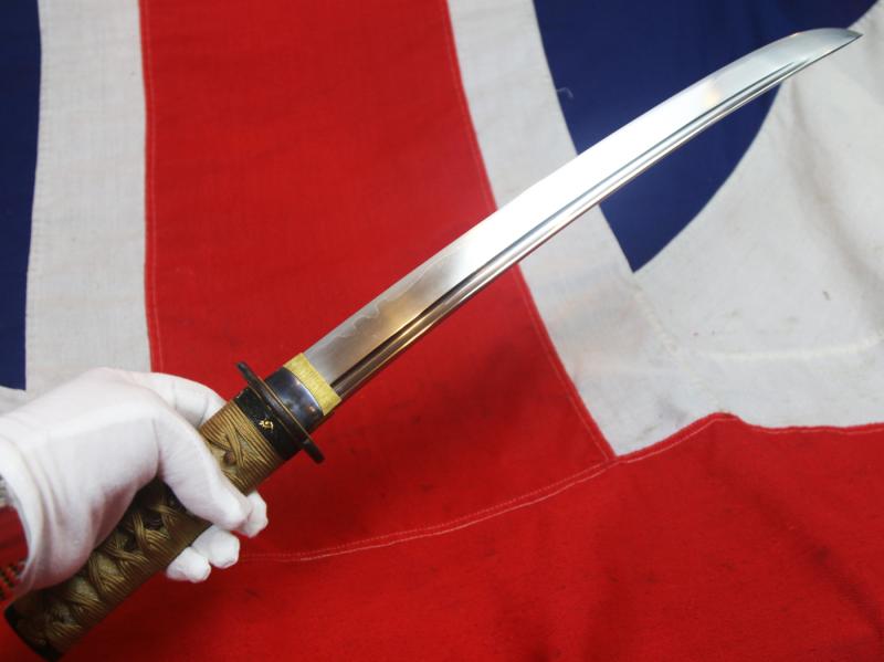 A Fabulous and Utterly Beautiful Koto Period Wakizashi, Circa 1550. a Strong and Very Powerful Blade with a Stunning Hamon in Excellent Polish