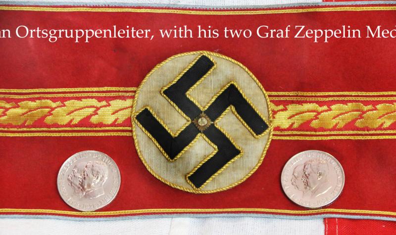 Solid Silver Hallmarked L.Z.127 Graf Zeppelin Airship Aerospace Medal 1928 Issue