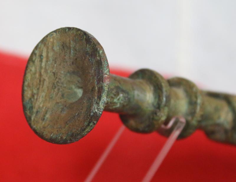 A Rare, Archaic Chinese Warrior's Bronze & Tinned Jian Sword, Around 2,300 to 2,800 Years Old, From the Zhou Dynasty to the Qin Dynasty, Including the Period of the Great Military Doctrine 'The Art of War' by General Sun-Tzu