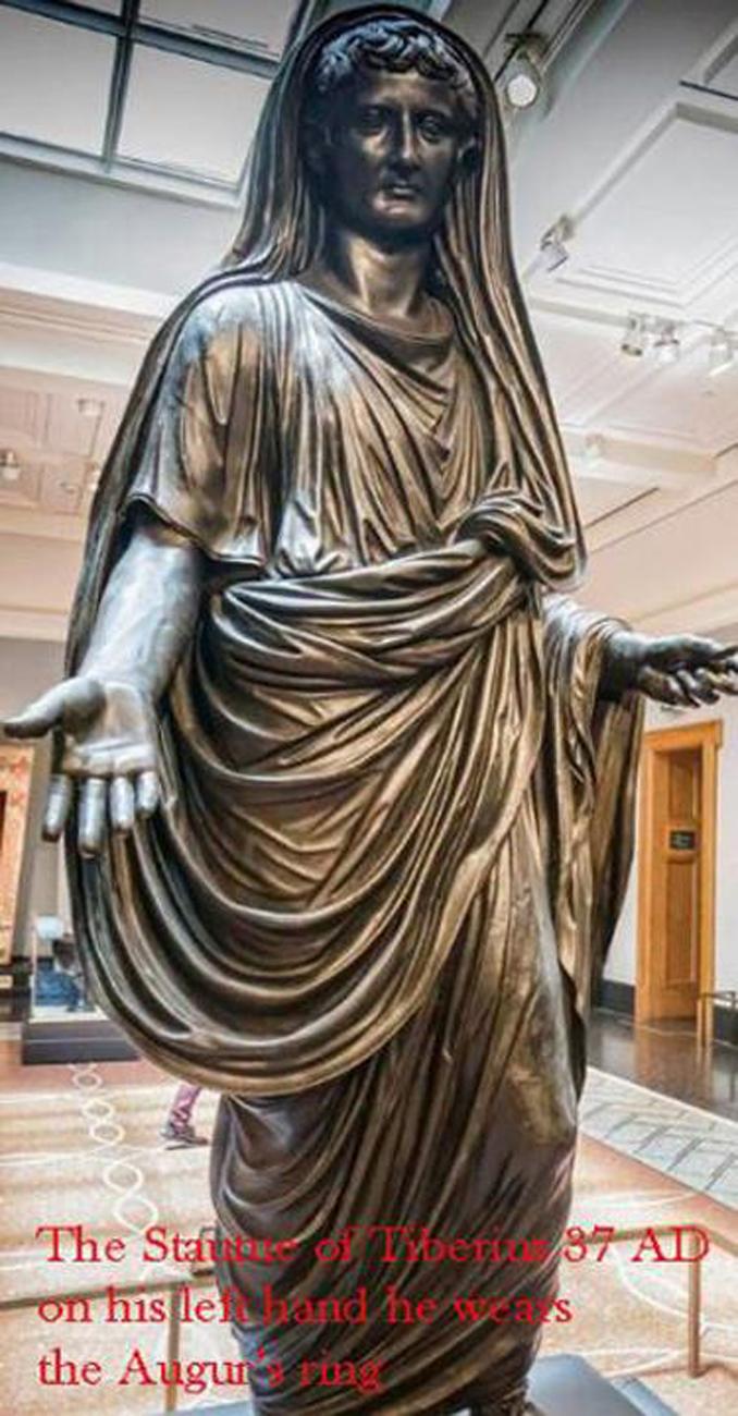 A Beautiful Original Roman 1st to 2nd Century A.D. Modius or Fire Alter Status Seal Ring. Worn From The Reigns Of Emperor Augustus Through To Emperor Flavian