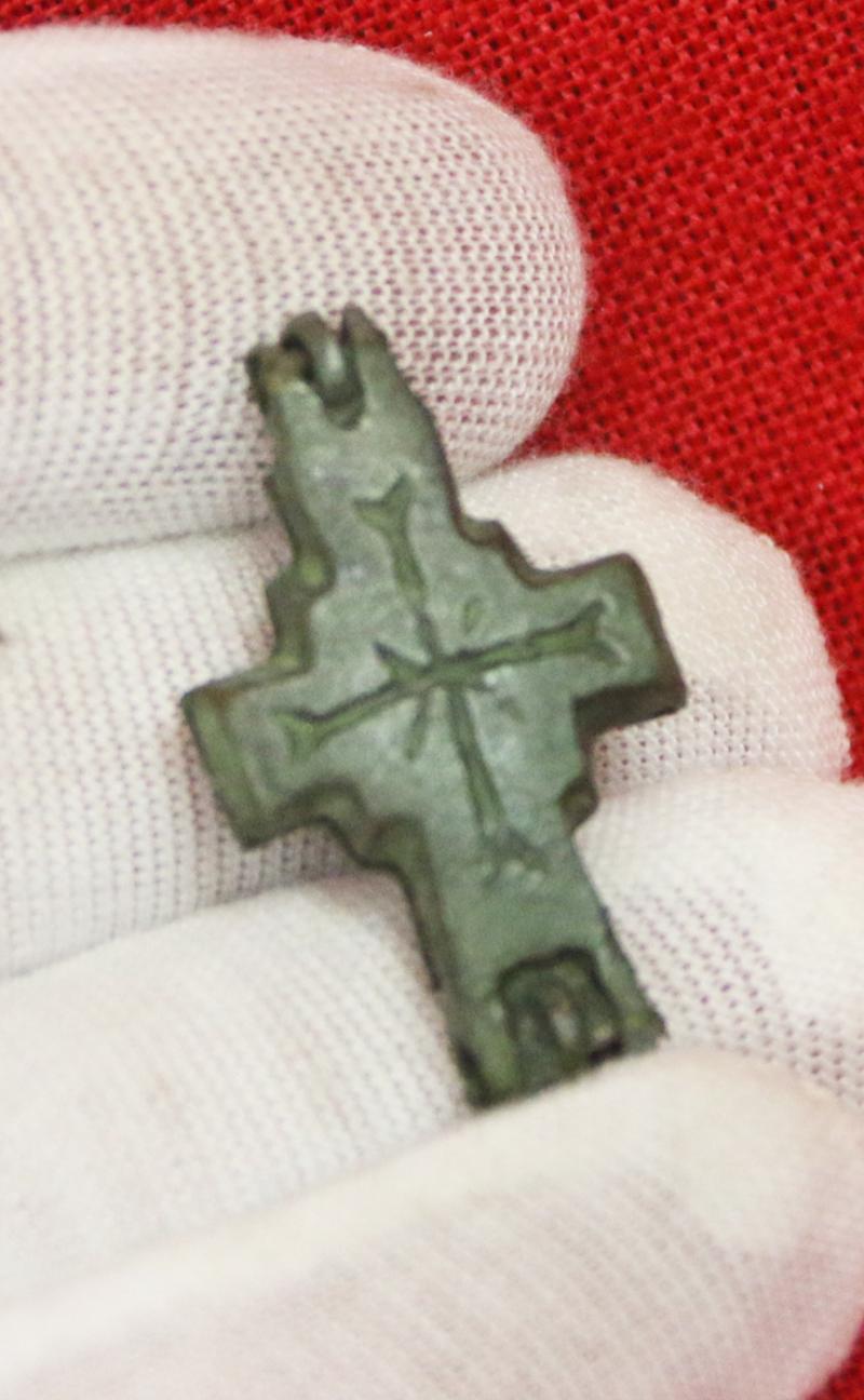 An Early Crusades Period Knight's Templar Reliquary Pendant Cross Pendant Still Sealed From the Ancient Holy Land. Approximately 900 years old
