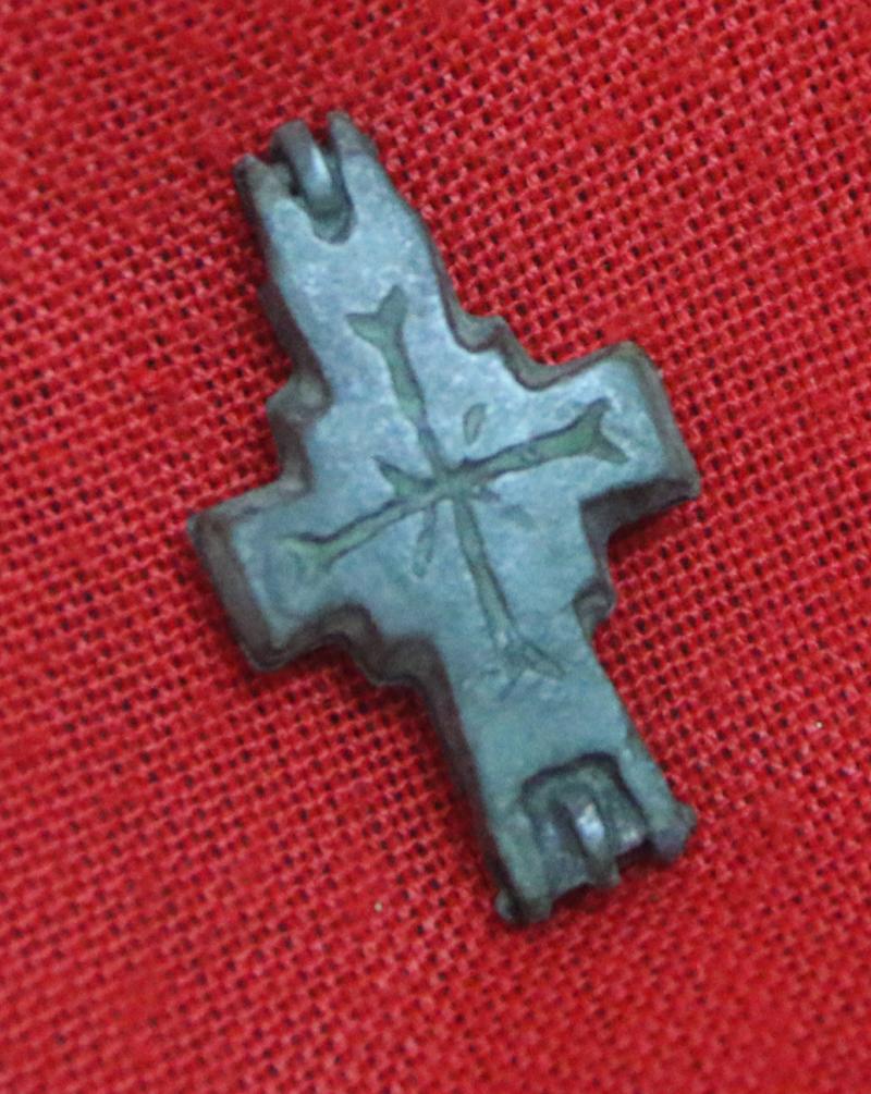 An Early Crusades Period Knight's Templar Reliquary Pendant Cross Pendant Still Sealed From the Ancient Holy Land. Approximately 900 years old