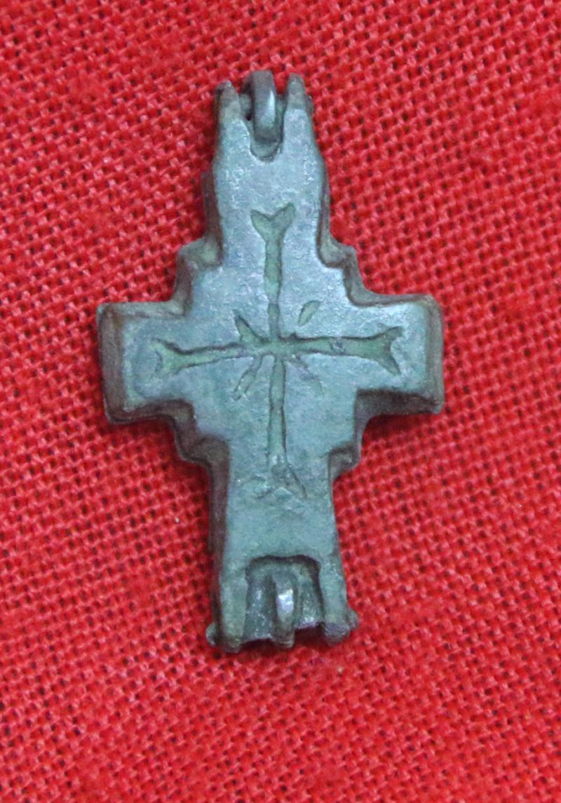 An Early Crusades Period Knight's Templar Reliquary Pendant Cross Pendant Still Sealed From the Ancient Holy Land. Approximately 900 years old