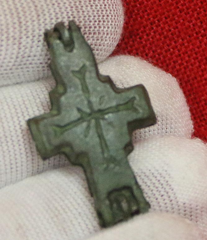 An Early Crusades Period Knight's Templar Reliquary Pendant Cross Pendant Still Sealed From the Ancient Holy Land. Approximately 900 years old