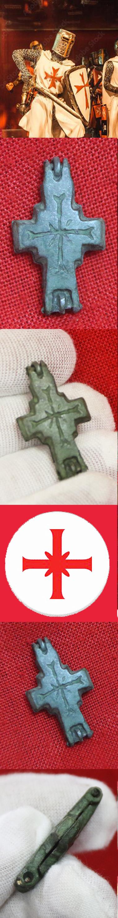 An Early Crusades Period Knight's Templar Reliquary Pendant Cross Pendant Still Sealed From the Ancient Holy Land. Approximately 900 years old