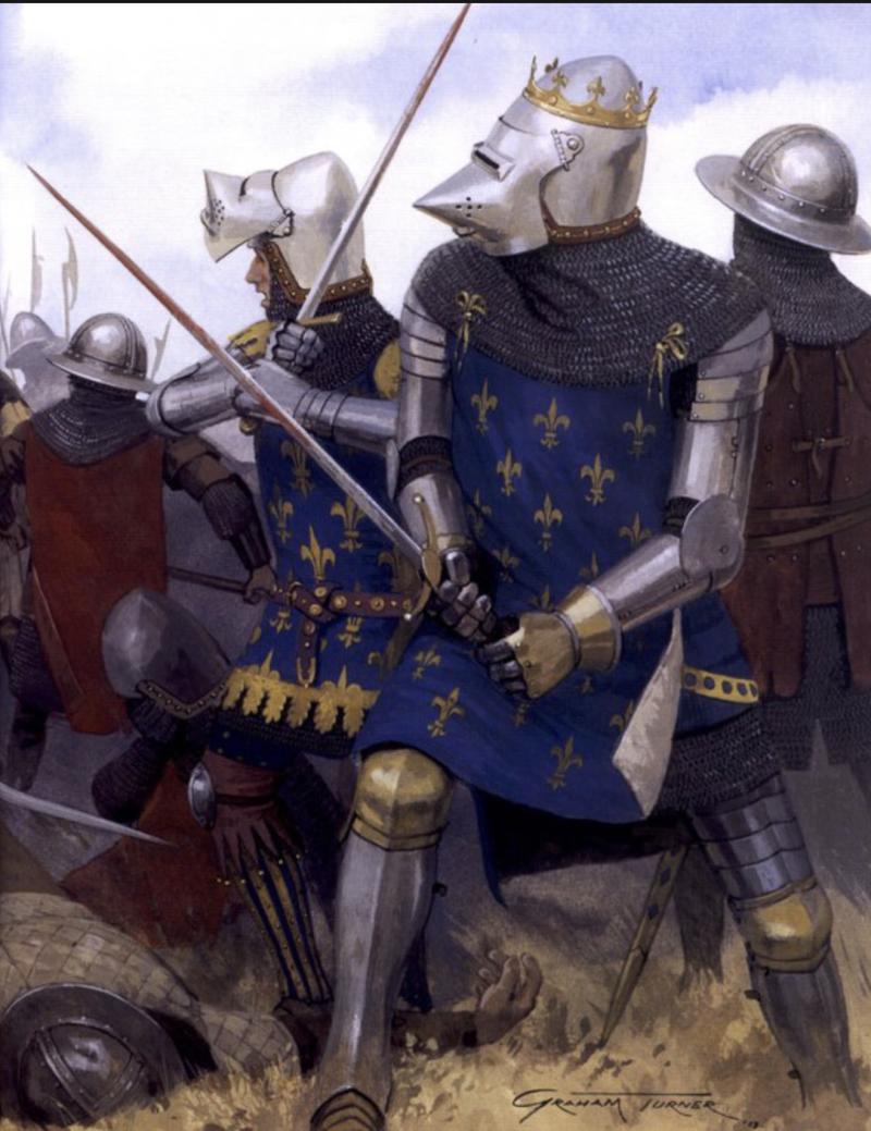 A Battle of Agincourt, Henry Vth, Knightly Hand and a Half Sword, Also Known as a Bastard Sword, due to It Being A Transition Sword From A Single Handed To A Two Handed Sword