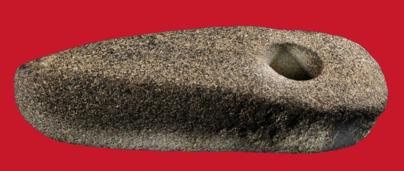 A Stunning & Rare Original Neolithic Battle Axe 4,000 to 5,000 Years OId. Recovered From Oxfordshire. With An Incredible Weighty Heft of Two Pounds. Potentially A PreHistoric Anglo-Norse Weapon