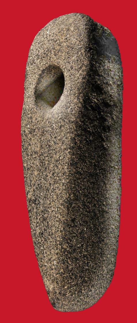 A Stunning & Rare Original Neolithic Battle Axe 4,000 to 5,000 Years OId. Recovered From Oxfordshire. With An Incredible Weighty Heft of Two Pounds. Potentially A PreHistoric Anglo-Norse Weapon